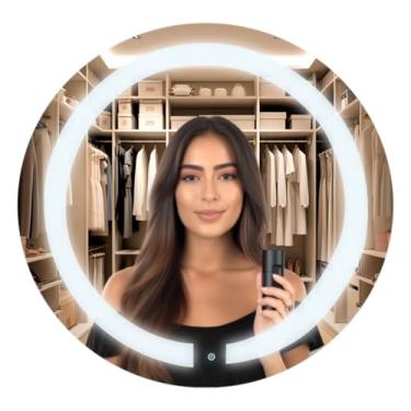 Imagem de Espelho Redondo 60cm Iluminado Led Touch Screen (6000K LUZ FRIA)