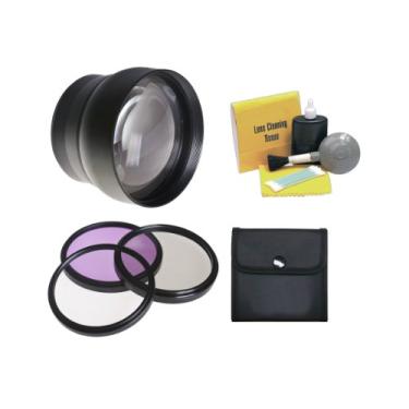 Imagem de Lente teleobjetiva Canon VIXIA HF G20 HD 2.2X de alta definição + kit de filtro de 3 peças 58 mm + kit de limpeza Nwv Direct 5 peças