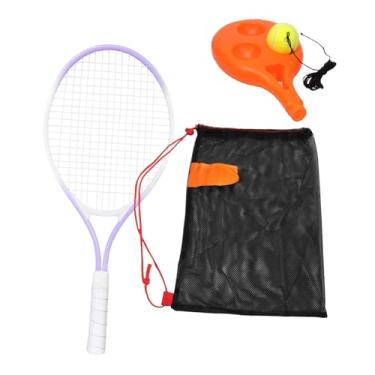 Imagem de oshhni Conjunto de treinamento de raquetes de tênis infantil, kit de treinamento de tênis individual, bola para um jogador com corda para quintal, Tolet