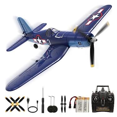 Imagem de RoofWorld 2023 New Upgrade F4U Corsair RC Plane 4 Channel RTF Remote Controlled Aircraft RC Airplane for Beginners Adult with Xpilot Stabilization System & One Key Aerobatic