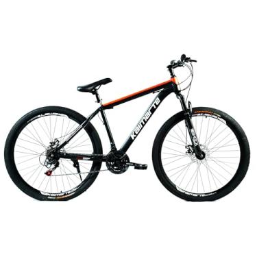 Imagem de Bicicleta Aro 29 Bike 21 Vel Marchas Everest Freio a Disco Quadro Alumínio Leve Resistente Cor Preto/Vermelho - WCT FITNESS
