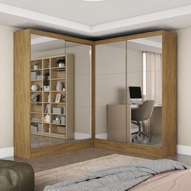 Imagem de Carioca Móveis - Closet Casal Duplo Belém 4 Portas Premium 4 Gavetas Carioca Móveis