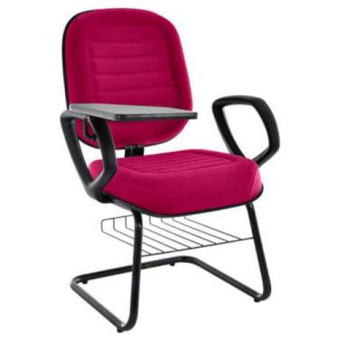 Imagem de Cadeira Universitária Com Prancheta Linha Blenda Rosa - DESIGN OFFICE 