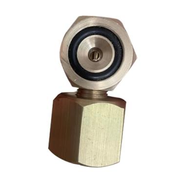 Imagem de Deevoka Conector de cilindro de gás de mergulho, suprimento de tanque de ar para mergulho com snorkel, componente de alto desempenho, fácil de instalar, rosca