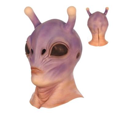 Imagem de Máscara Extraterrestre - Máscara de Fantasia para Pregar Partidas | Design Realista 3D Adereço De Fantasia Para Mulheres Cosplay Palco Carnaval Casa Assombrada