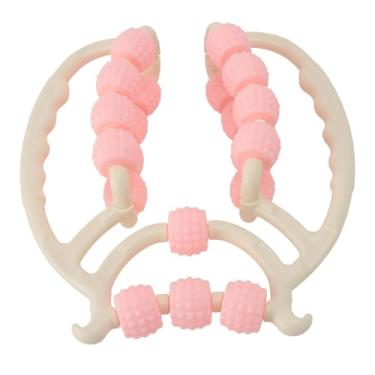 Imagem de Ymiko Rolo muscular de tecido profundo, rolo de massagem de ponto circular para panturrilhas, pernas, braços, cotovelo de tenista, massageador profundo, rosa, firme, recuperação muscular e melhoria