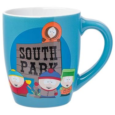 Imagem de Silver Buffalo Caneca de cerâmica curva jumbo South Park Kids and Logo, 740 ml