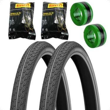 Imagem de PAR Pneu bicicleta bike Levorin Vereda aro 26 x 1.1 / 2x2 monark caloi