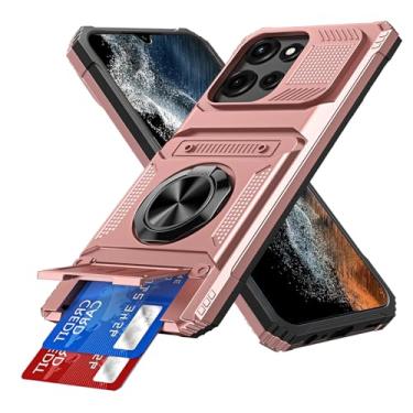 Imagem de COTDINFOR Capa para Moto G Power 5G 2025 com suporte para cartão [loja 2 cartões] anel de 360° suporte resistente à prova de choque capa carteira protetora de corpo inteiro para Motorala Moto G Power