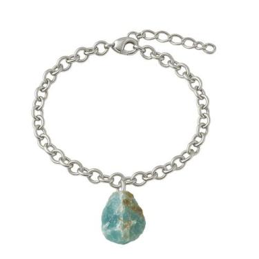 Imagem de Pulseira de Ônix Azul - Cristal Natural, Prata 925
