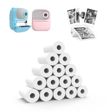 Imagem de Refil de papel para câmera de impressão infantil, 15 rolos de papel térmico para impressora fotográfica, refil de papel para câmera de impressão instantânea para meninos e meninas de 3 a 12 anos