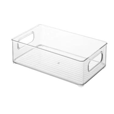 Imagem de Organizador transparente de caixa de armazenamento acrílico Clear Desktop Makeup Solder para produtos para a pele de beleza acessórios de vaidade 15 x 7,5 x 25,7cm