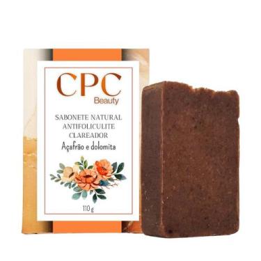 Imagem de Sabonete Natural Depilatório Anti Foliculite com Açafrão e Dolomita CP