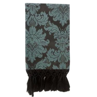 Imagem de Manta de Sofá Jacquard Verde com Marrom 190x140 - Sua Casa Decor