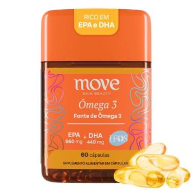 Imagem de Ômega 3 Concentrado Move Skin Beauty 660EPA 440DHA IFOS 60 Cápsulas