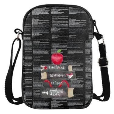 Imagem de WZMPA Bolsa tiracolo Edward Cullen Bella Swan Fans Gift Edward Bolsa de ombro Bella Swan Merchandise, Lua nova Cb-bl, Bolsa tiracolo