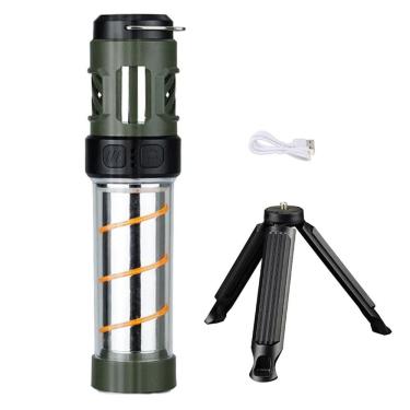 Imagem de Lampada Repelente Lanterna LED Afasta Inseto Mosquito USB Bateria Recarregavel Tripe Pesca Acampamento Segurança