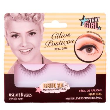 Imagem de Cílios Postiços Real Girl 3D That Girl 1 Par-Unissex