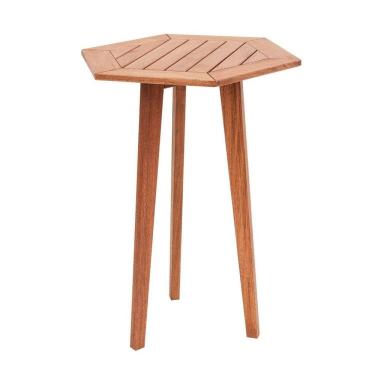 Imagem de Mesa de Bar Hexagonal 75cm X 100cm Ecograndis Jardim Jatoba