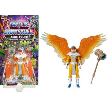 Imagem de Masters of the Universe Figura De Ação E Acessórios Origins Turtles Grayskull, Brinquedo Colecionável Sorceress April O'Neil Com 16 Articulações, Crossover Tmnt Motu