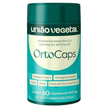 Imagem de OrtoCaps Colágeno Tipo 2 Cálcio Zinco Magnésio Dimalato União Vegetal