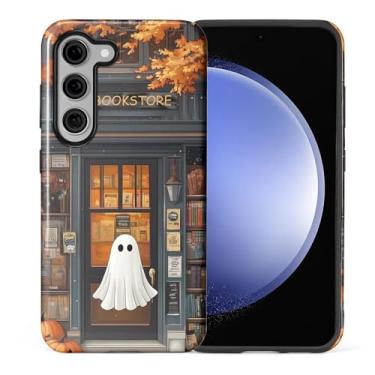 Imagem de CARLOCA Capa para Samsung Galaxy S24 Plus, design aconchegante de livraria fantasma - proteção dupla híbrida TPU macio + PC rígido, à prova de choque e anti-arranhões, capa protetora masculina e