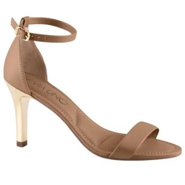 Imagem de Sandalia Via Uno Salto Fino Fivela Ref 873002ssbvv Nozes 039
