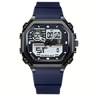 Imagem de Relógio Esportivo Masculino Pulseira em Silicone Display Híbrido Digital-Analogico