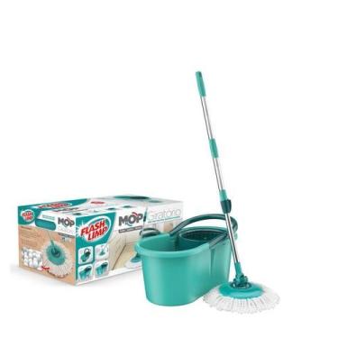 Imagem de Balde mop centrifuga refil esfregão original - Flash Limp