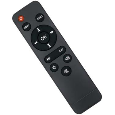 Imagem de AWO Controle remoto de substituição compatível com AuKing M8-F para projetor TMY V08 V28 V68 V78 V88 PT-06 para PANSEBA HI-04 para NISOO M10 DR.J Mini Projetores profissionais AK-40 AK-30 AK-50 PJ0911