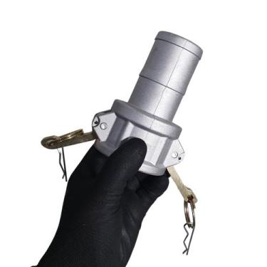 Imagem de Engate Rápido Fêmea Alumínio 2'' x Espigão Mangueira 2'' Borrachas Lon