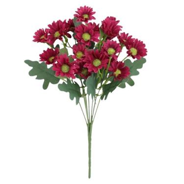 Imagem de Flores Falsas,Decorações Verdes Artificiais de Flores de Camomila | Adereços Para Fotos de Jardim na Janela Banheiro Casamento Escritório Festa Caminho Quintal