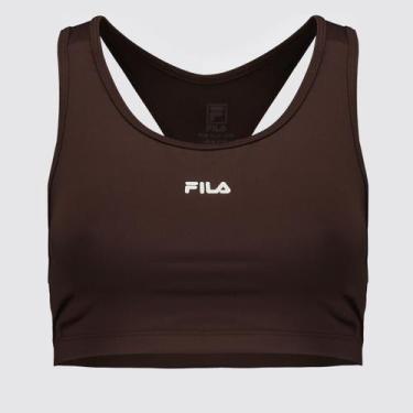Imagem de Top Fila Nadador Essential Feminino Marrom, M