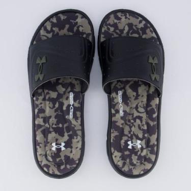 Imagem de Chinelo Under Armour Ignite VI SE Preto e Camuflado, 39-40