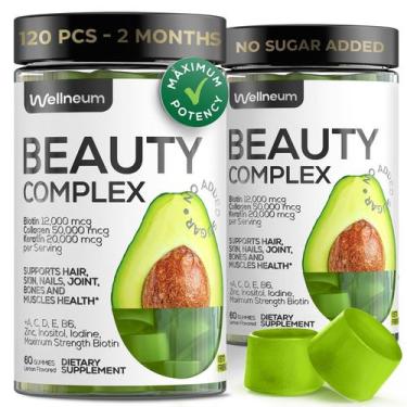 Imagem de Biotina para mastigar Wellneum Hair Growth Skin Nails 12000mcg