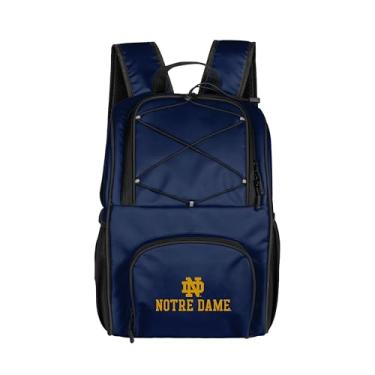 Imagem de Logo Brands Mochila térmica NCAA Notre Dame Fighting Irish 24 latas – Forro à prova de vazamento, parte superior e alças de ombro – Cooler portátil para portas traseiras, praia e eventos ao ar livre