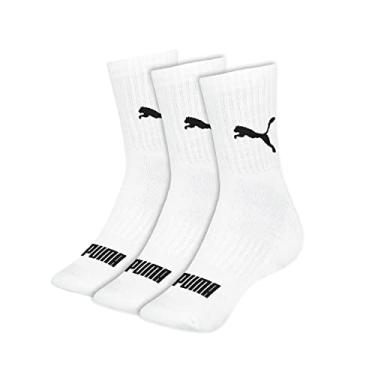 Imagem de Meia Cano Médio Esportiva, Puma, Feminino, Branco, 34/38
