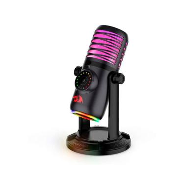 Imagem de Microfone Gamer Condensador Redragon Stellaris RGB Preto