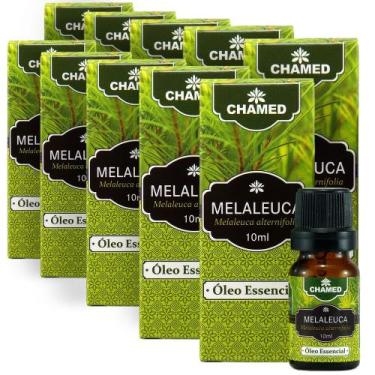 Imagem de Kit 10 Óleo Essencial Melaleuca alternifolia Tea Tree 10ml - Chamel