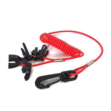 Imagem de ITACO Barco Marine Kill Stop Switch 7 teclas com cordão para Honda Yamaha Johnson Evinrude OMC Mercury Yamaha Honda motor de popa