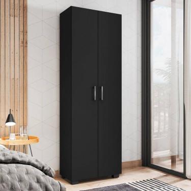 Imagem de Estante para Decoração com 2 Portas Curitiba Preto