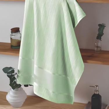 Imagem de Toalhas de Banho Bella Dohler para Bordado Cruz (3, 10474 - Verde Claro, 70cm X 140cm)