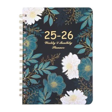 Imagem de Agenda para estudantes 2025-2026, agenda escolar 2025-2026, agenda mensal e semanal para ensino fundamental ou médio, organizador acadêmico julho de 2025 a junho de 2026,6 x 21,5 cm