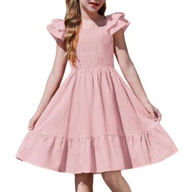 Imagem de Vestido Arshiner rosa claro para meninas, aniversário, dia dos namorad