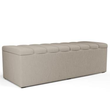 Imagem de Calçadeira Recamier Baú Para Cama De Casal King Dália 195x50 cm W01 Li