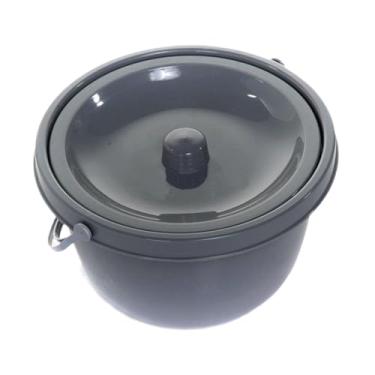 Imagem de harayaa Vaso sanitário portátil, mictório leve com tampa seladora de odores, vaso sanitário portátil, cômoda de cabeceira para quarto, camping, casa, barraca,