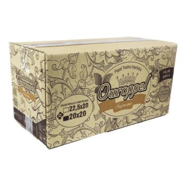 Imagem de Papel Toalha Interfolha 2 Dobras Folha Dupla Supreme 2.000 folhas 20x2