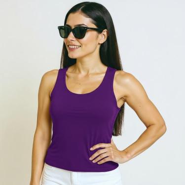 Imagem de Regata Tradicinal Feminina Viscolycra Básica Casual Blusa e Cia-Feminino