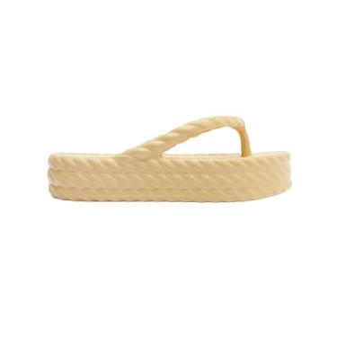 Imagem de Chinelo Nuvem Feminino Plataforma Ortopédico Dedo Leve 2313 (Bege, BR, Adulto, Numérico, 35)