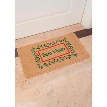 Imagem de Tapete Capacho Frase Bem-Vindo 40 x 60cm C6102 - JW SHOP